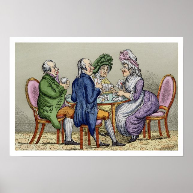 The Whist Party (color litho) Poster (Front)