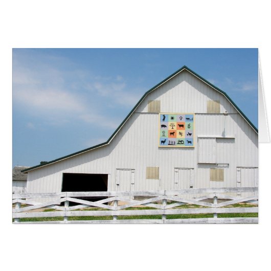 The White Barn with a Quilt Cards (Front Horizontal)