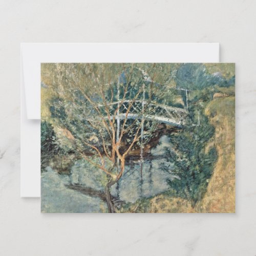 The White Bridge By Twachtman John Henry Custom Invitations