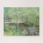 The White Bridge Jigsaw Puzzle<br><div class="desc">Vintage artwork by John Henry Twachtman,  The White Bridge makes for a stylish and colorful throw pillow.</div>
