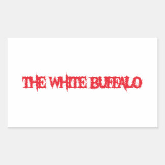 the white buffalo band rectangular sticker