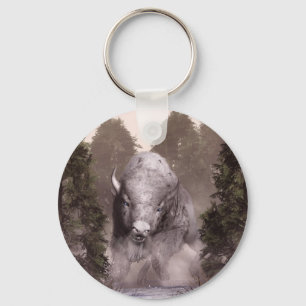 The White Buffalo Keychain