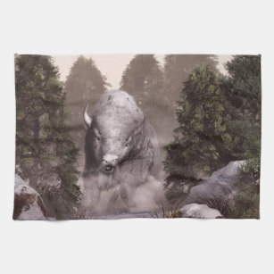 Bison and Grizzly Bear Kitchen Towel Set