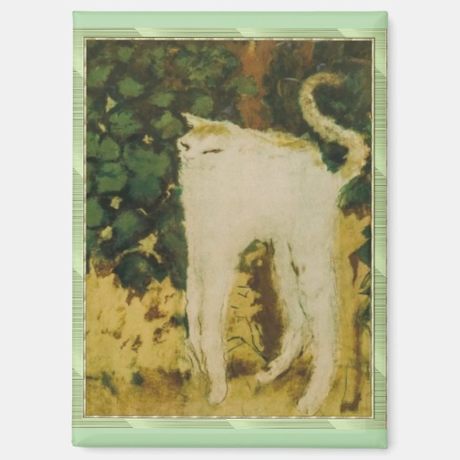 The White Cat, Bonnard,  Magnet (Front)