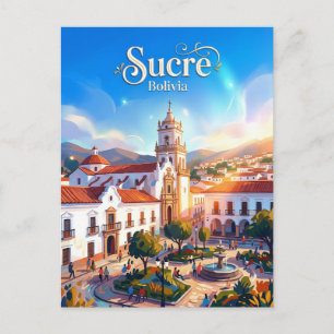 The White City of Sucre Bolivia Postcard