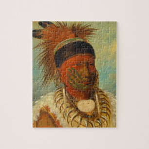 The White Cloud, Head Chief of the Iowas Jigsaw Puzzle