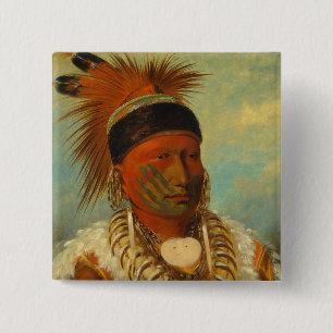 The White Cloud, Head Chief of the Iowas Pinback Button