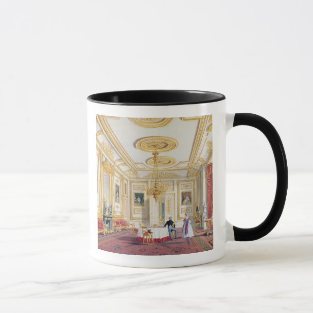 The White Drawing Room at Windsor Castle (colour l Mug (Right)
