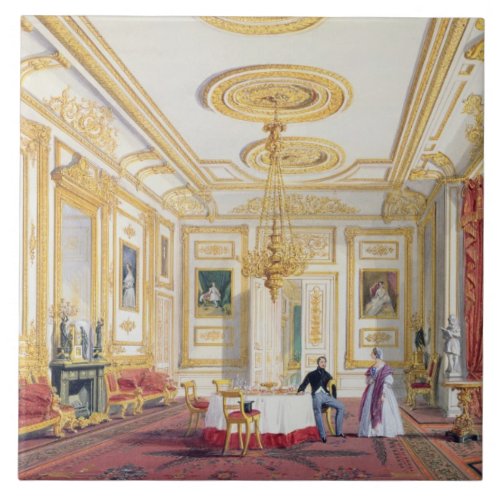 The White Drawing Room at Windsor Castle colour l Tile