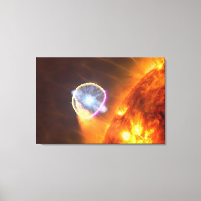 The White Dwarf Star In V407 Cygni Canvas Print (Front)