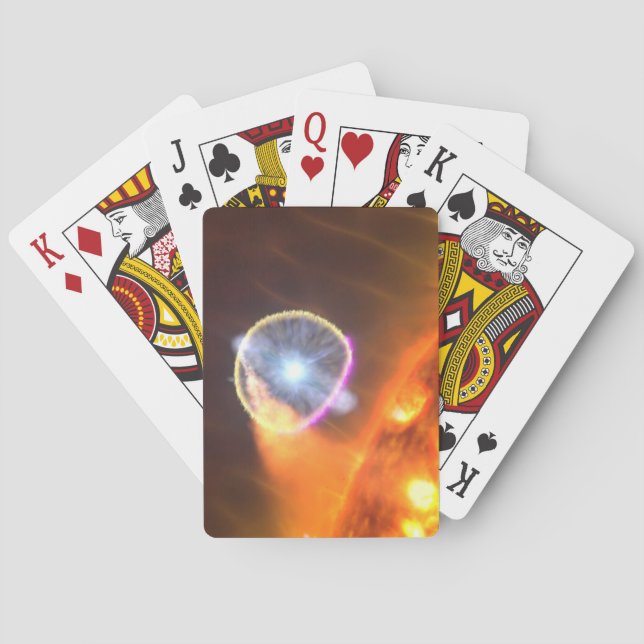 The White Dwarf Star In V407 Cygni Poker Cards (Back)