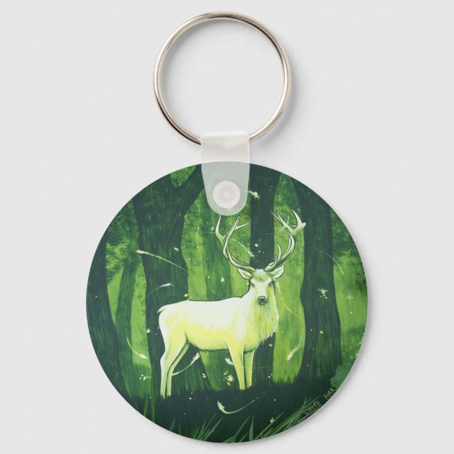 The White Hart Keychain (Front)