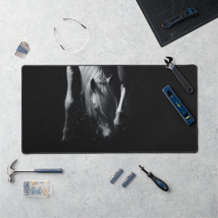 The white horse desk mat