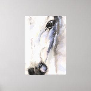 The White Horse - Original Painting Canvas Print