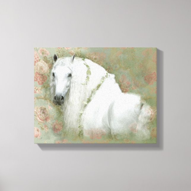 The White Horse - Wrapped Canvas (Front)