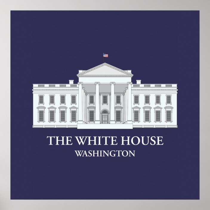The White House Architectural Print