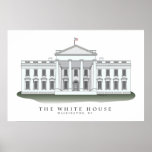 The White House Architectural Print