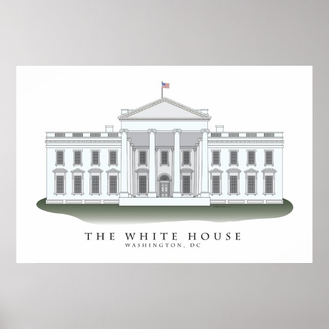 The White House Architectural Print (Front)