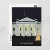 The White House at Night Washington DC 001 Postcard (Front/Back)