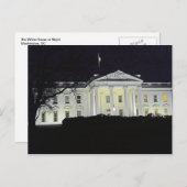 The White House at Night Washington DC 002 Postcard (Front/Back)