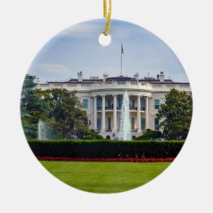 The White House Ceramic Ornament