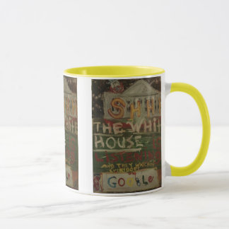 the white house is listening mug