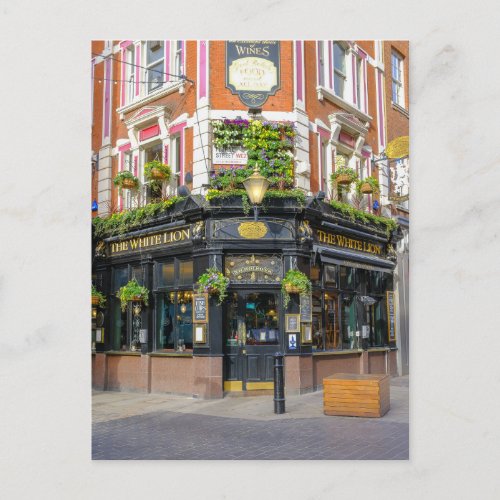The White Lion Covent Garden London UK Postcard
