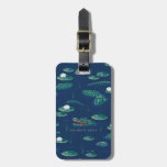 The White Lotus Alligator Lagoon Pattern Luggage Tag