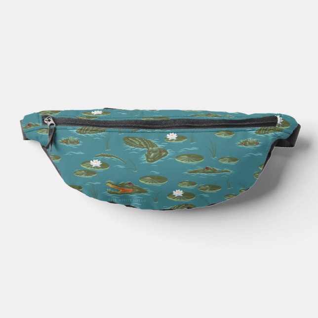 The White Lotus Alligator Waters Pattern Fanny Pack (Lay Down)