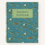 The White Lotus Alligator Waters Pattern Notebook