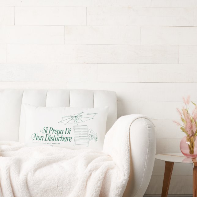 The White Lotus Do Not Disturb Lumbar Pillow (Couch)