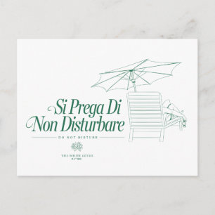 The White Lotus Do Not Disturb Postcard
