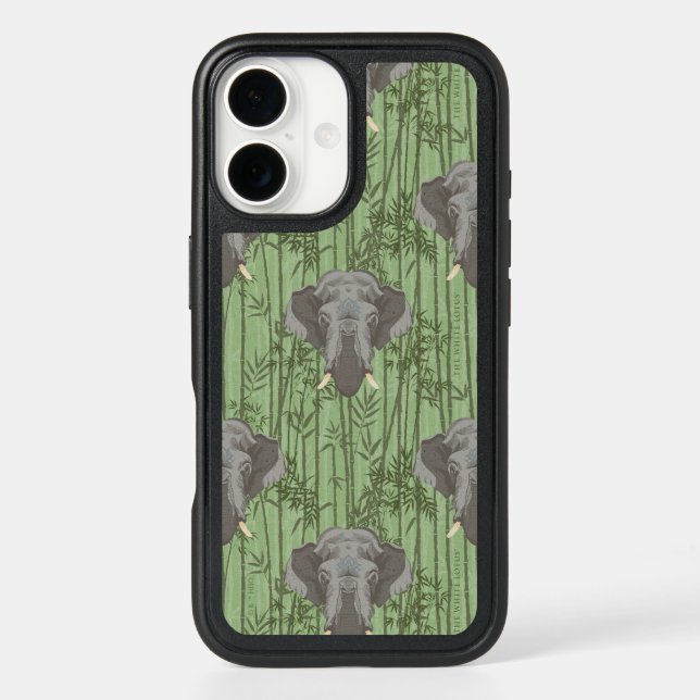The White Lotus Majestic Elephants Pattern Otterbox iPhone Case (Back)