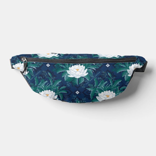 The White Lotus Midnight Lotus Pattern Fanny Pack (Lay Down)