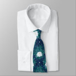 The White Lotus Midnight Lotus Pattern Neck Tie