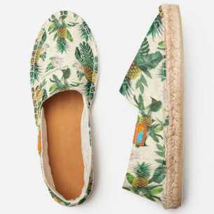 The White Lotus Pineapple Paradise Pattern Espadrilles
