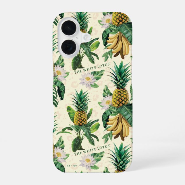 The White Lotus Pineapple Paradise Pattern Iphone Case (Back)