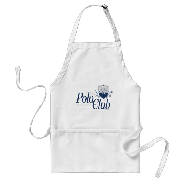 The White Lotus Polo Club Adult Apron (Front)