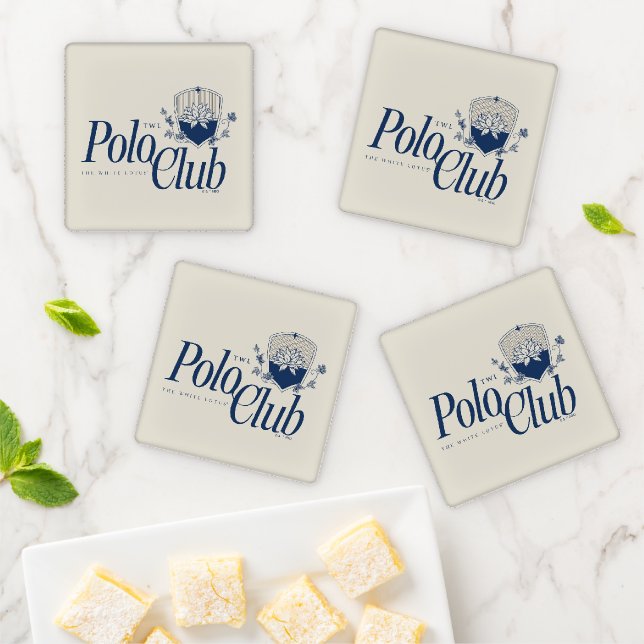 The White Lotus Polo Club Coaster Set (In Situ)