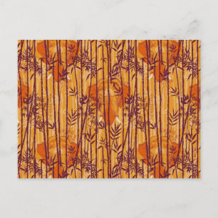 The White Lotus Sunset Safari Pattern Postcard