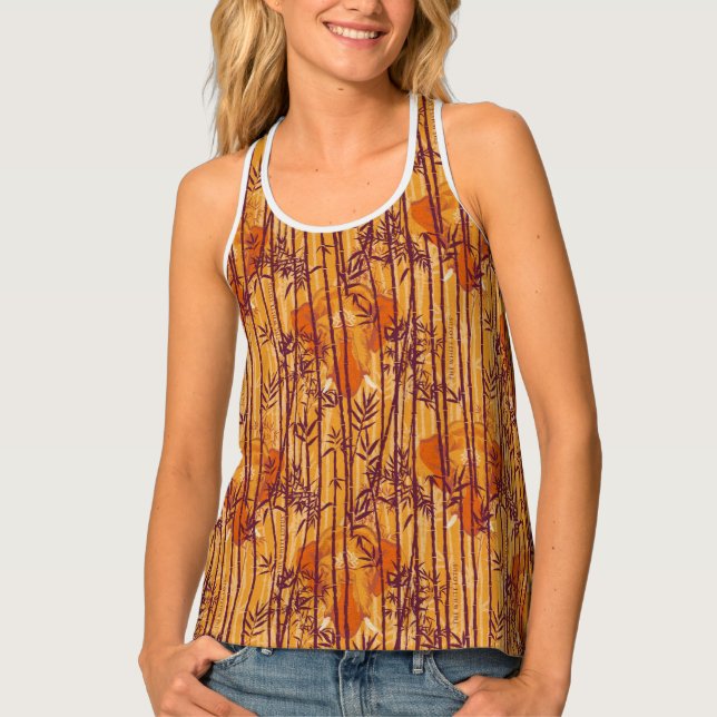 The White Lotus Sunset Safari Pattern Tank Top (Front)
