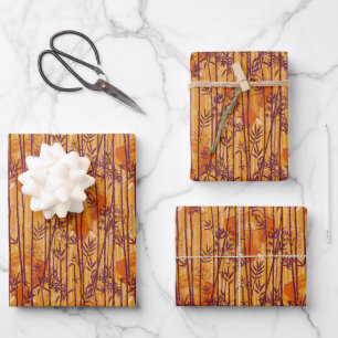 The White Lotus Sunset Safari Pattern Wrapping Paper Sheets