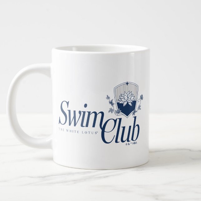 The White Lotus Swim Club Giant Coffee Mug (Left)