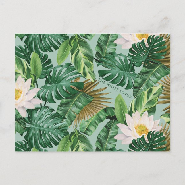 The White Lotus Tropical Canopy Pattern Postcard (Front)