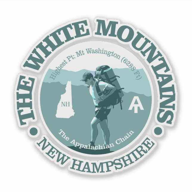 The White Mountains (T) Sticker (Front)