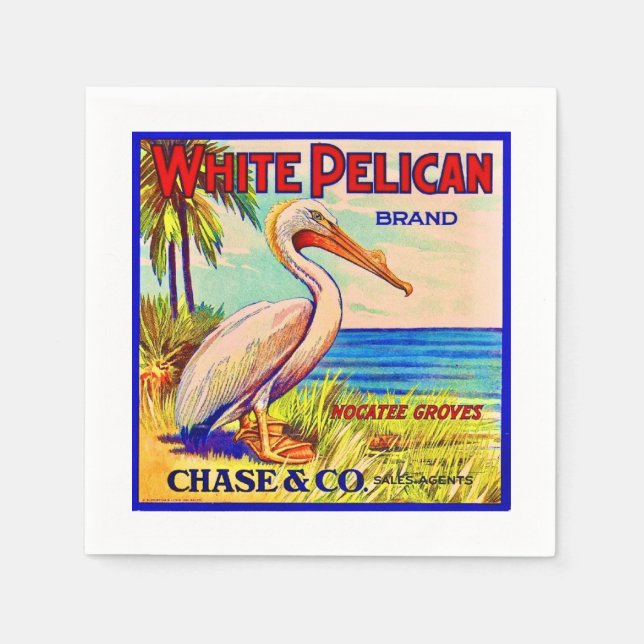 The White Pelican Napkins (Front)