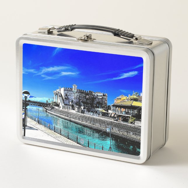 The White Phanto Metal Lunch Box (Front)