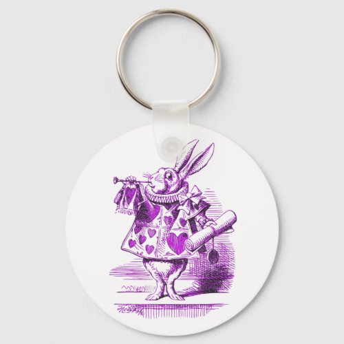 The White Rabbit Alice in Wonderland Keychain