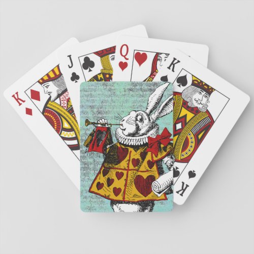 The White Rabbit  Alice in Wonderland  Playing Cards