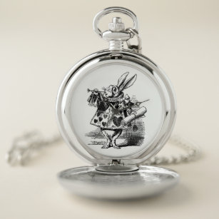 Alice in Wonderland Collection: White Rabbits and Pocket Watches Bright Gold Ruff